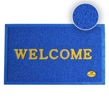 Picture of HouseFurnish PVC Anti Skid Door Mat Carpet (40cm X 60cm) - Blue