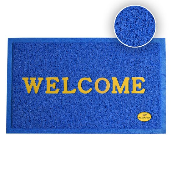 Picture of HouseFurnish PVC Anti Skid Door Mat Carpet (40cm X 60cm) - Blue