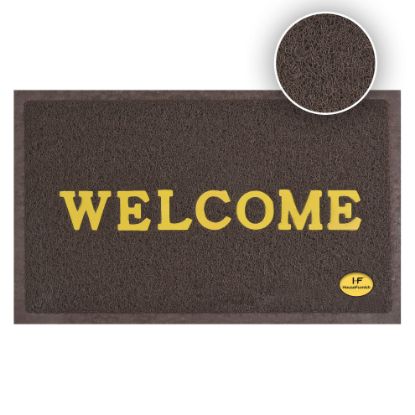 Picture of HouseFurnish PVC Anti Skid Door Mat Carpet (40cm X 60cm) - Brown