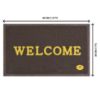 Picture of HouseFurnish PVC Anti Skid Door Mat Carpet (40cm X 60cm) - Brown